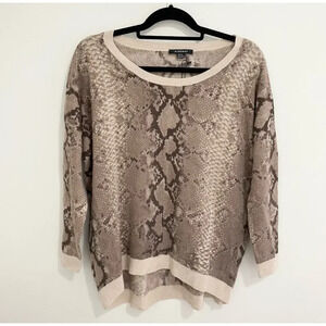 Acrobat NWT Wool Cashmere Blend Python Print Sweater